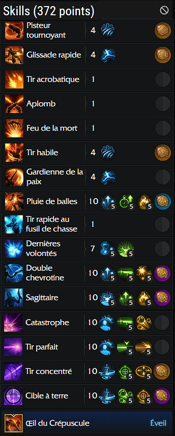 Sorts fusilière 372